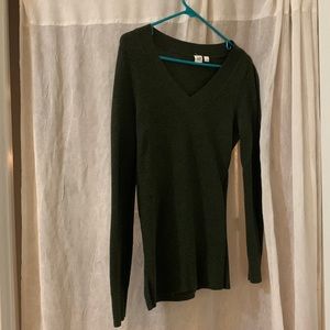 🤩Small gap dark green long sleeve knit sweater